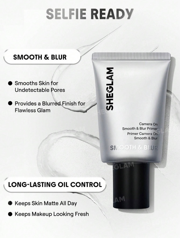 پرایمر صافی و منافذ باز شیگلمSHEGLAM Smooth & Blur Primer