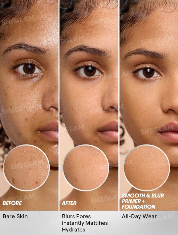 پرایمر صافی و منافذ باز شیگلمSHEGLAM Smooth & Blur Primer