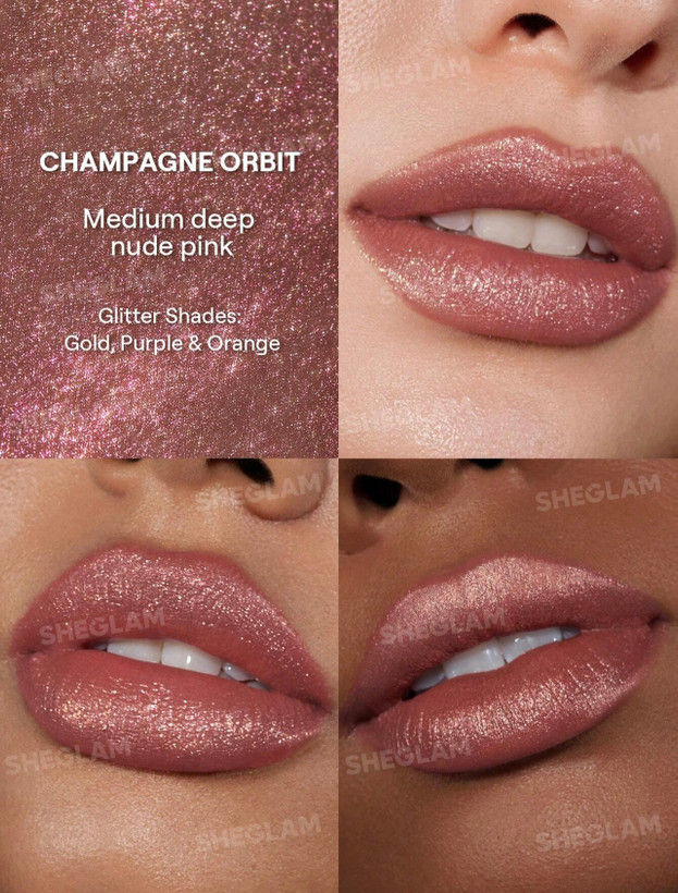 رژلب مایع گلیتری شاین مات شیگلم مدل SHEGLAM Stardust Swipe