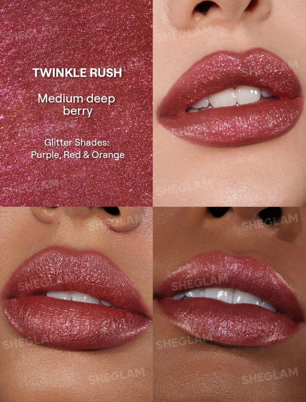 رژلب مایع گلیتری شاین مات شیگلم مدل SHEGLAM Stardust Swipe