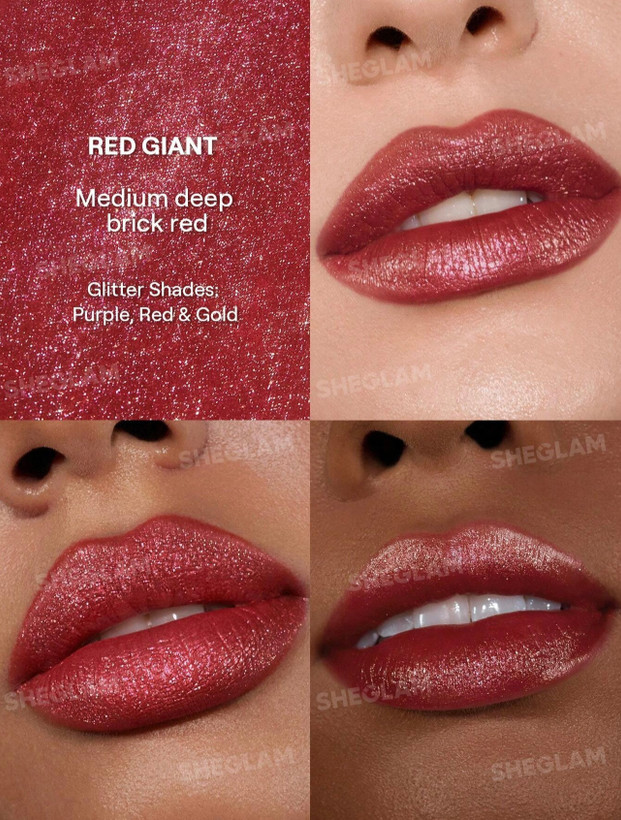 رژلب مایع گلیتری شاین مات شیگلم مدل SHEGLAM Stardust Swipe