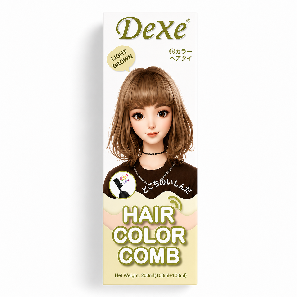شامپو رنگ مو دکسی Dexe (قهوه ای روشن)
