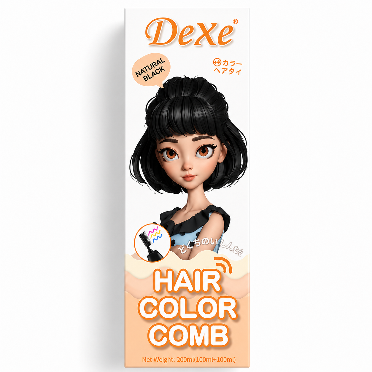 شامپو رنگ مو دکسی Dexe (مشکی)